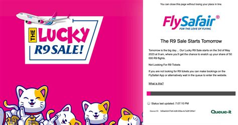 flysafair r9 sale 2024